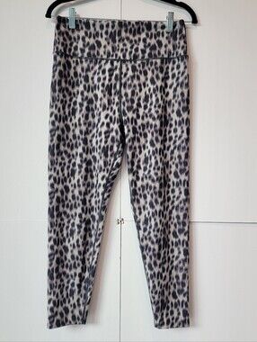 Sage Collective Leopard Print Cropped Leggings Women's XL Yoga Activewear